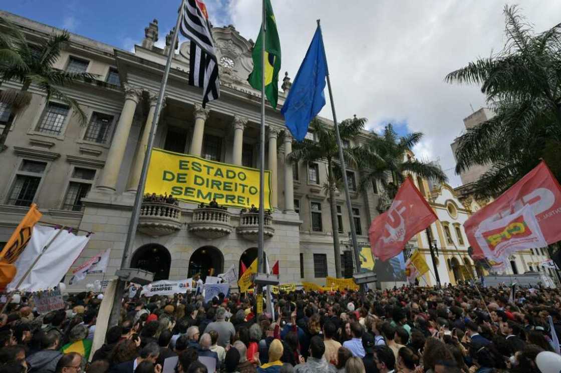According to te latest opinion poll by the Datafolha Institute, published on July 28, Bolsonaro lags 18 points behind former leftist president Luiz Inacio Lula da Silva, who remains the favorite to win the election According to te latest opinion poll by the Datafolha Institute, published on July 28, Bolsonaro lags 18 points behind former leftist president Luiz Inacio Lula da Silva, who remains the favorite to win the election