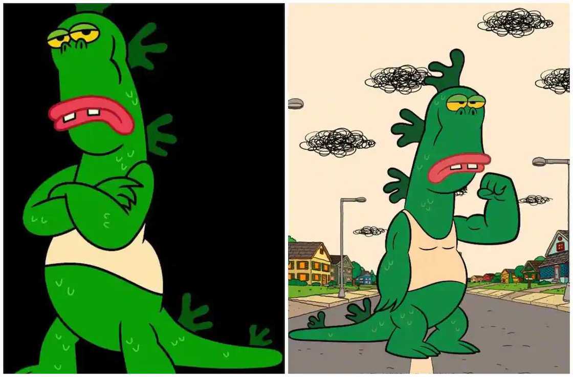 Mr Gus, the ugly cartoon character Mr Gus, the ugly cartoon character
