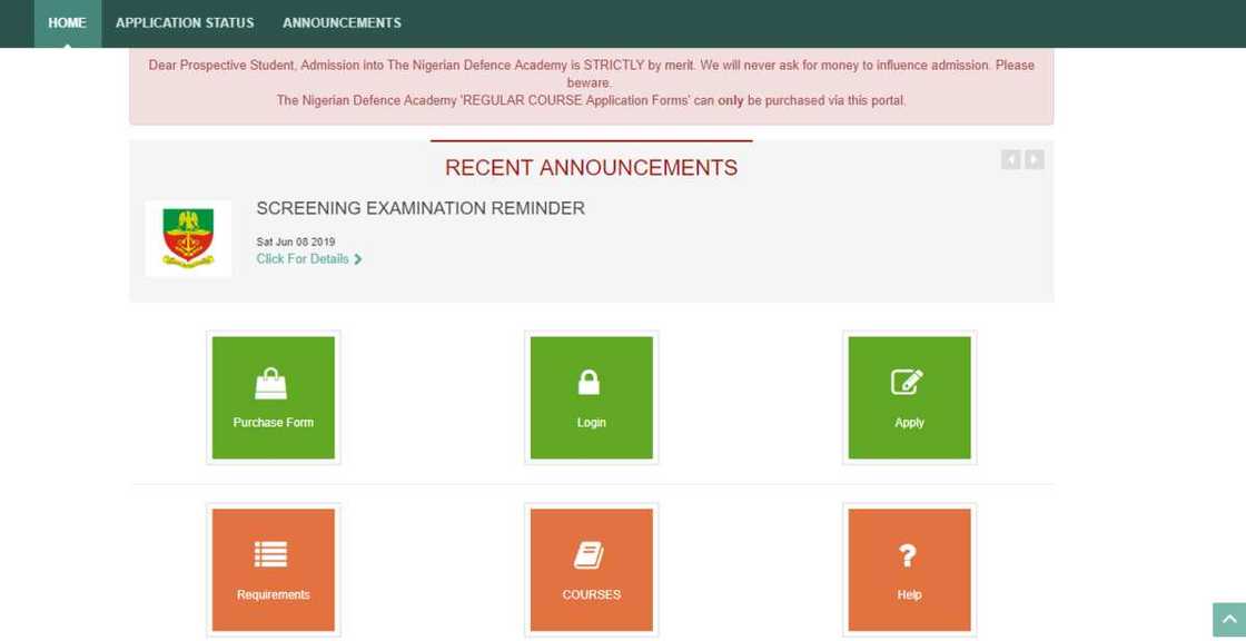 NDA registration portal