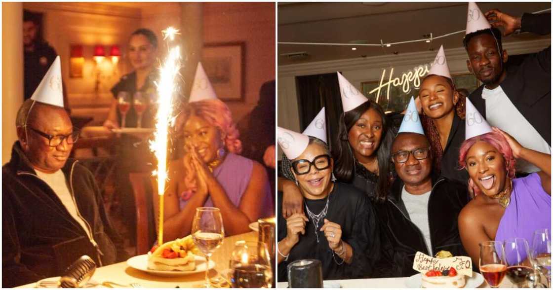 Femi Otedola and his family Femi Otedola and his family