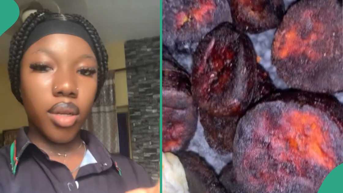 Reactions as lady shows fried plantain she made for boyfriend's mum