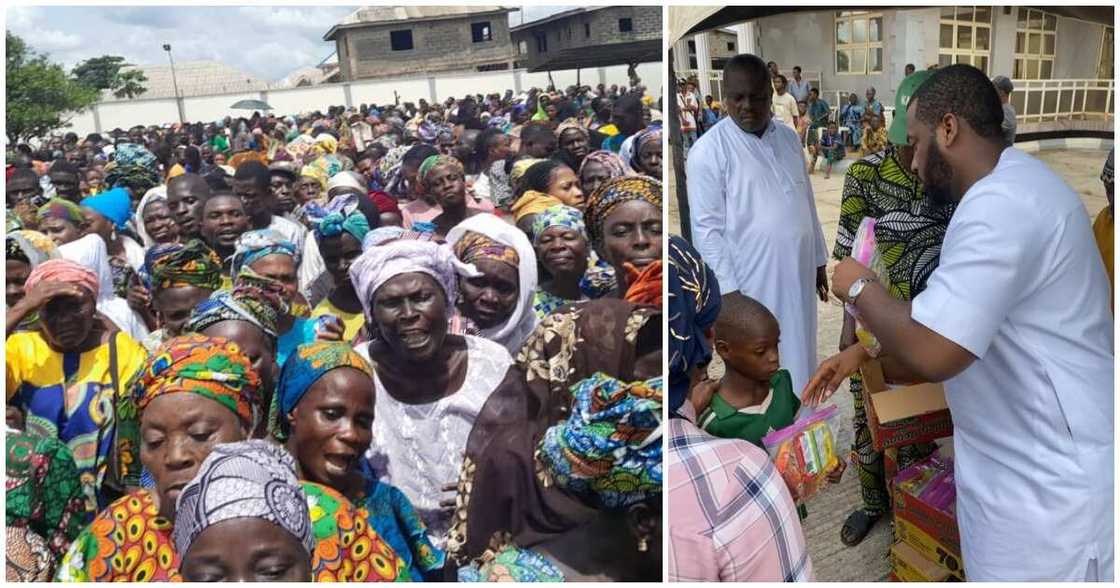 Rasheed Kashamu celebrates with constituents