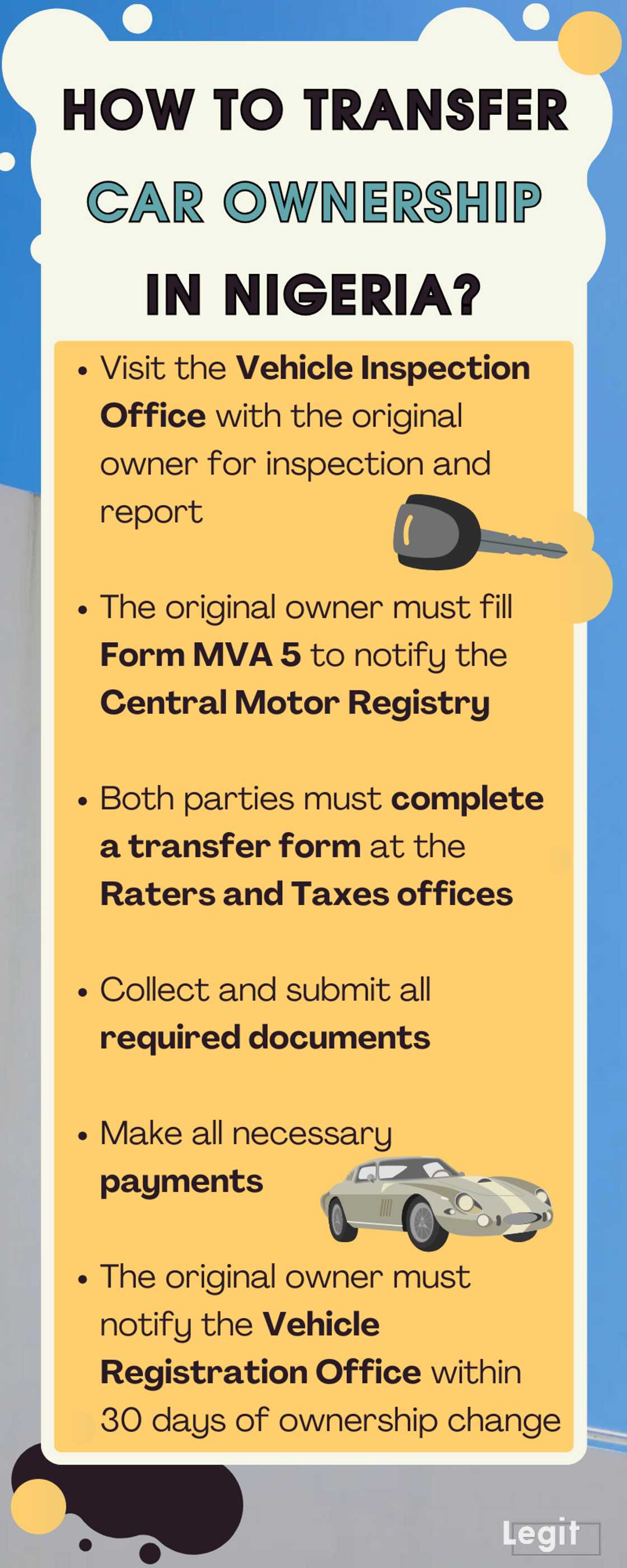 How to transfer car ownership in Nigeria? How to transfer car ownership in Nigeria?
