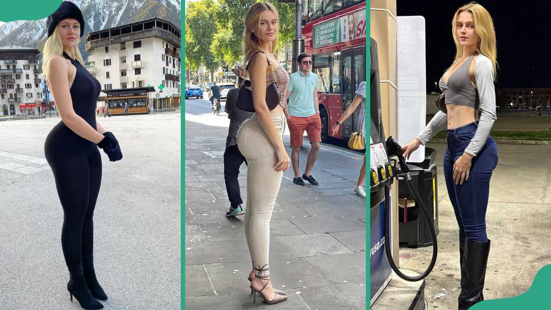 Vera Dijkmans showing off her backside