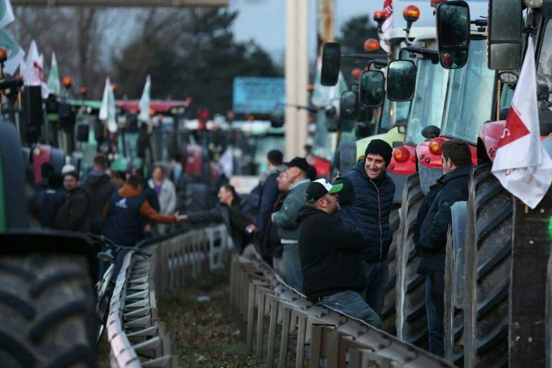 Farmers have been blocking motorways across France Farmers have been blocking motorways across France