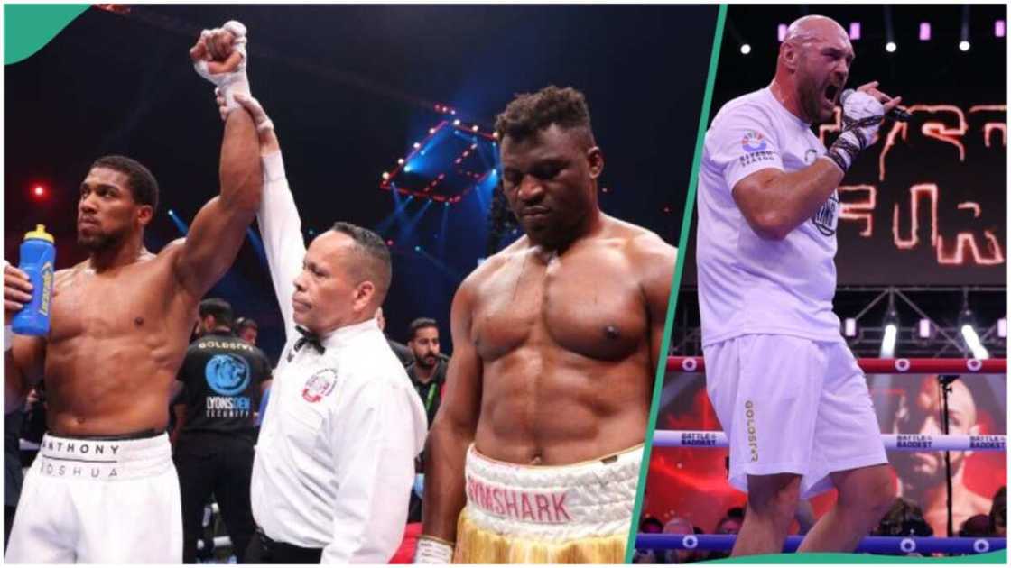 Tyson Fury comments as Anthony Joshua beats Francis Ngannou