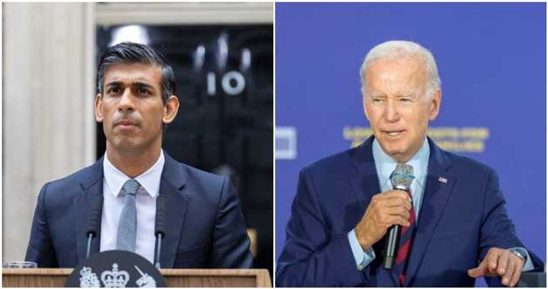 Sunak, Biden