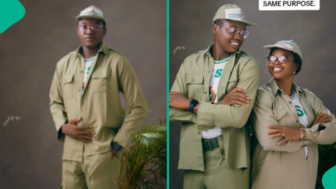 Man who served in same LGA his mum served in 15 years ago shares cute NYSC photoshoot he took with his mum Man who served in same LGA his mum served in 15 years ago shares cute NYSC photoshoot he took with his mum