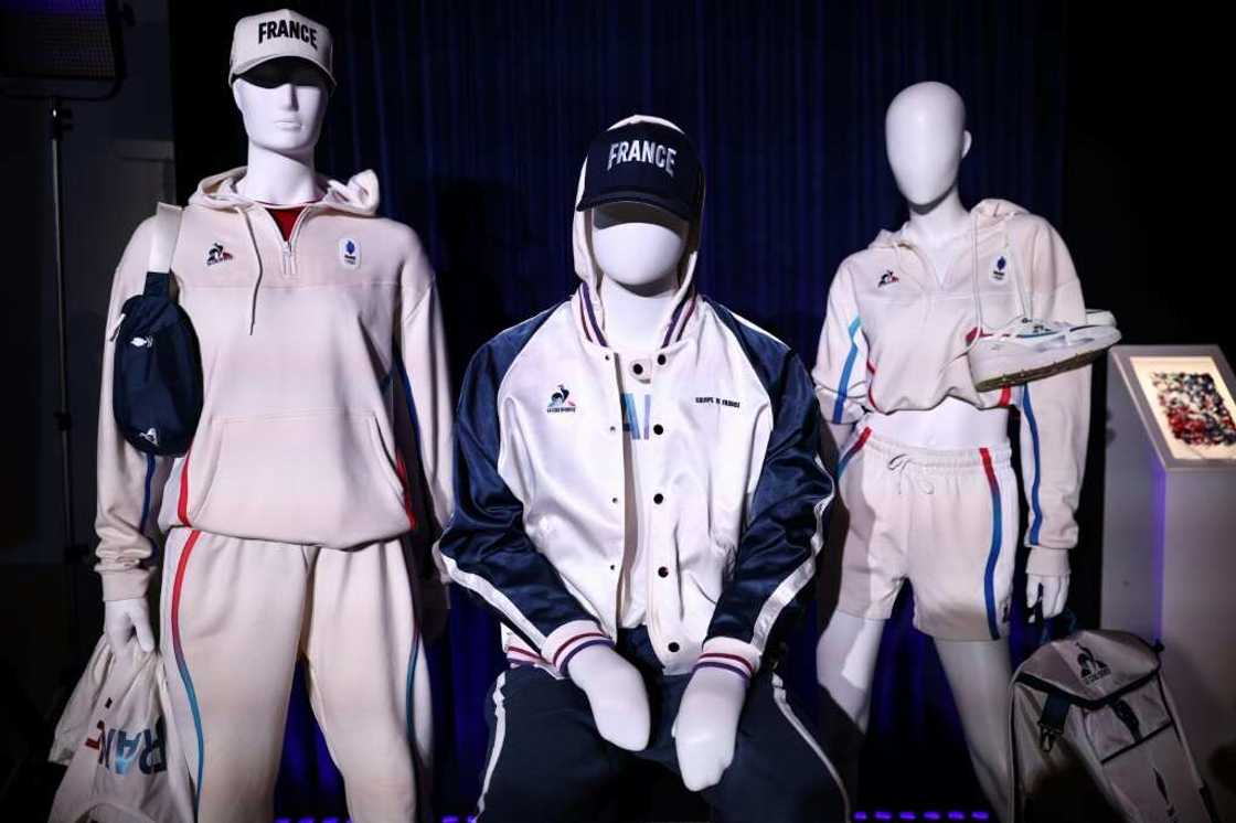 The company unveiled its outfits for French athletes in Paris in January The company unveiled its outfits for French athletes in Paris in January