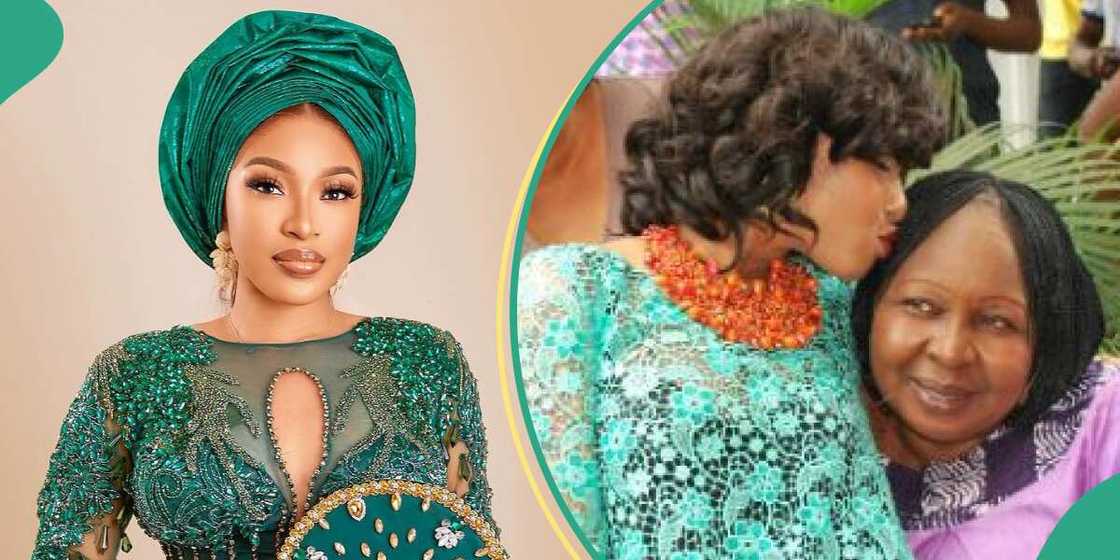 Tonto Dikeh remembers late step-mother. Tonto Dikeh remembers late step-mother.