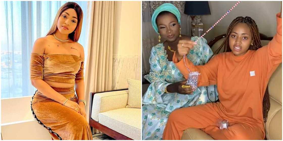 Friendship in the mud: Jaruma 'knocks' Regina Daniels