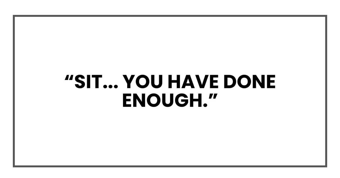 You have done enough