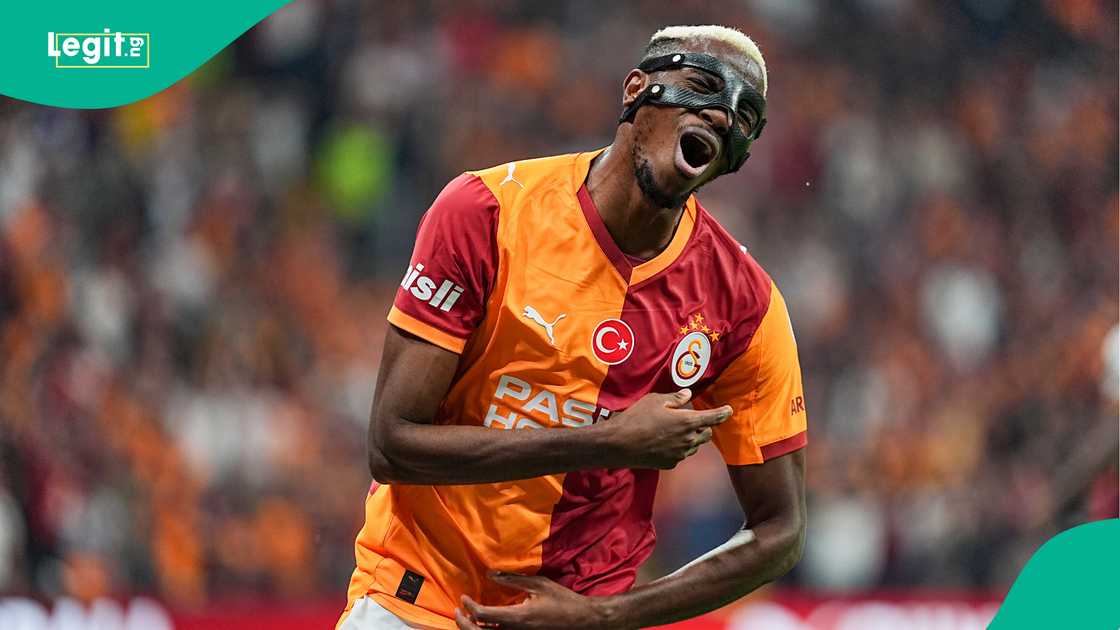 Victor Osimhen, Galatasaray, Goztepe, Rams Park, Istanbul, Turkiye, Super League. Victor Osimhen, Galatasaray, Goztepe, Rams Park, Istanbul, Turkiye, Super League.