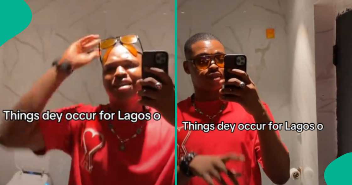 Man finds unusual male toilet at Lagos event, video elicits reactions