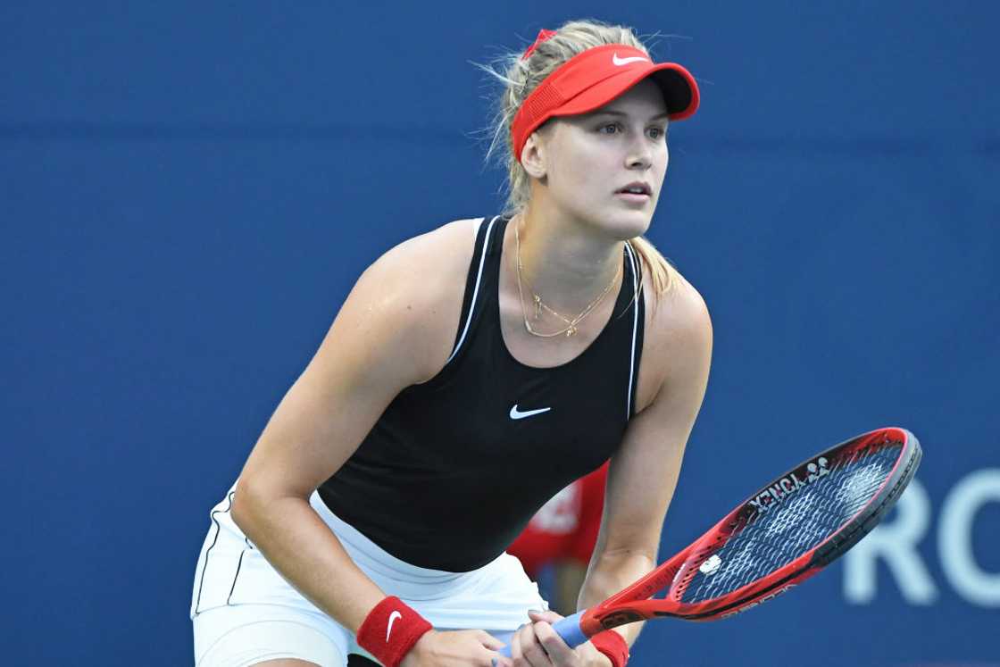 Eugenie Bouchard playing tennis Eugenie Bouchard playing tennis