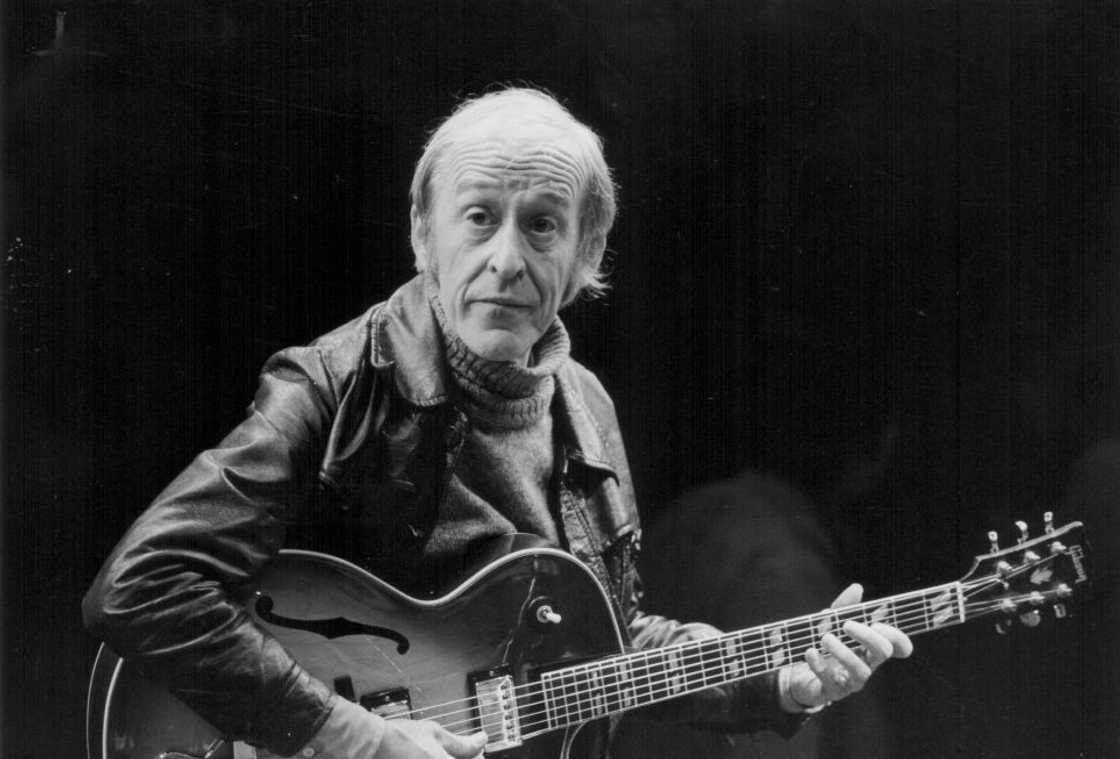 American jazz guitarist Jimmy Raney on stage American jazz guitarist Jimmy Raney on stage