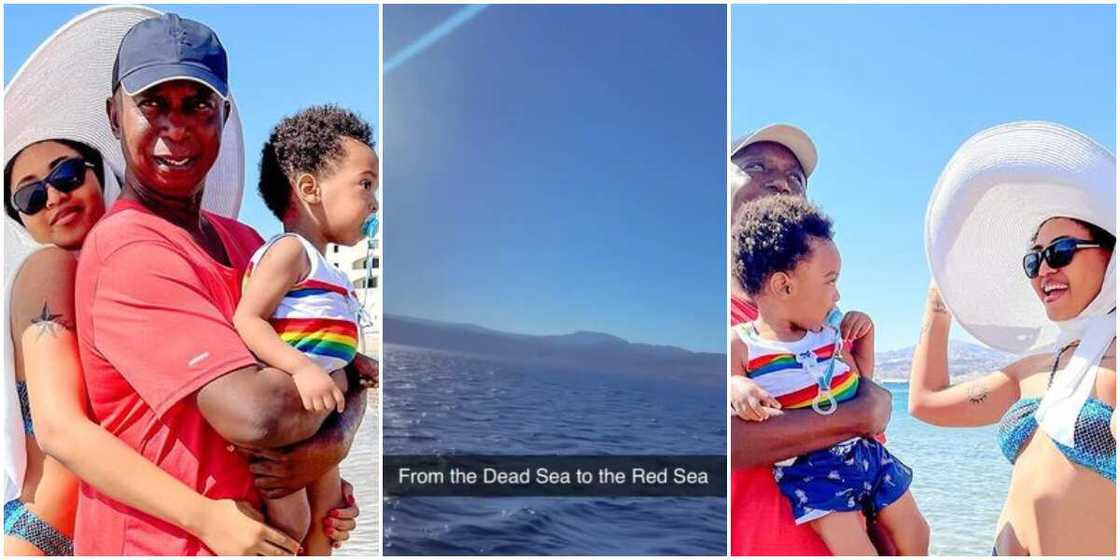 Regina Daniels and her family Regina Daniels and her family