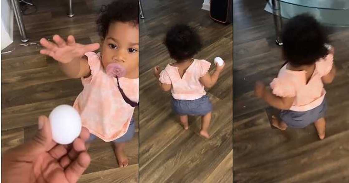Mum gives daughter an egg, funny video Mum gives daughter an egg, funny video