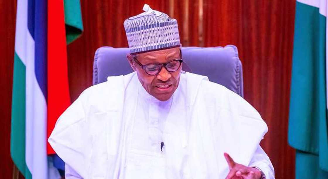 Buhari speaking Buhari speaking