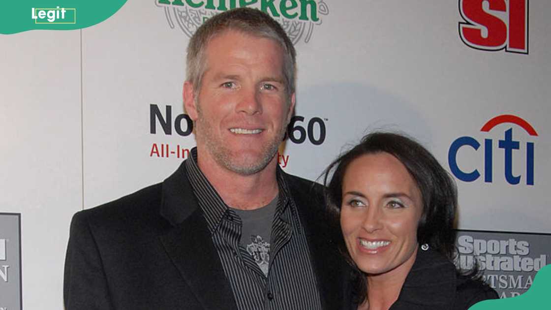 Brett Favre with his wife, Deanna Favre, at the Skylight Studios Brett Favre with his wife, Deanna Favre, at the Skylight Studios