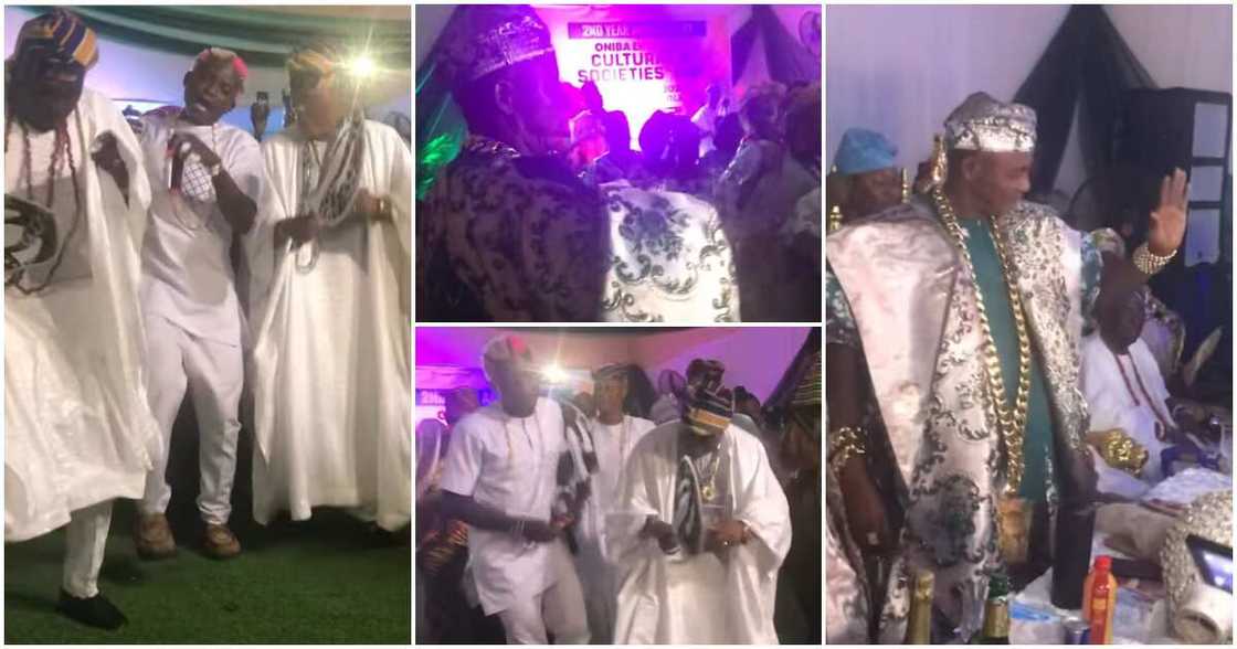 Photos of Portable, Oniba of Iba and his Chiefs