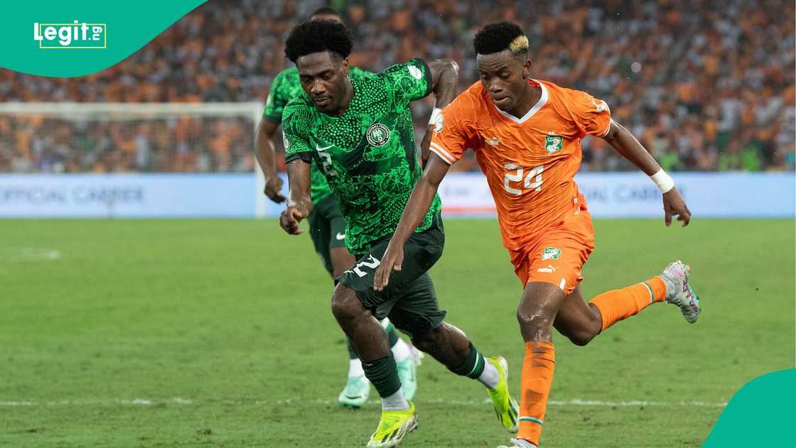 Ola Aina, Simon Adingra, Super Eagles, Nigeria, Ivory Coast, AFCON 2023. Ola Aina, Simon Adingra, Super Eagles, Nigeria, Ivory Coast, AFCON 2023.