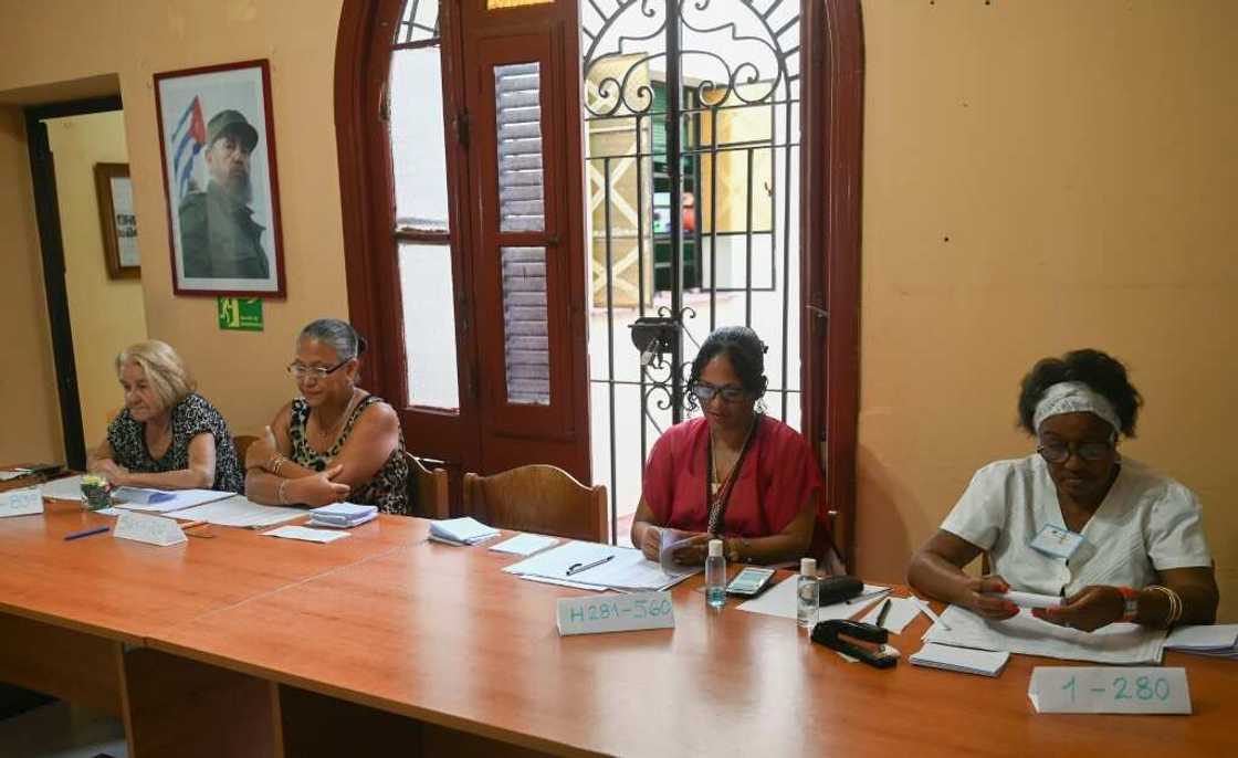 A polling station in Havana on November 27, 2022 A polling station in Havana on November 27, 2022