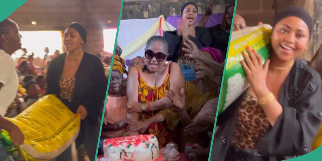 Regina Daniels joins mum to celebrate her birthday with widows Regina Daniels joins mum to celebrate her birthday with widows