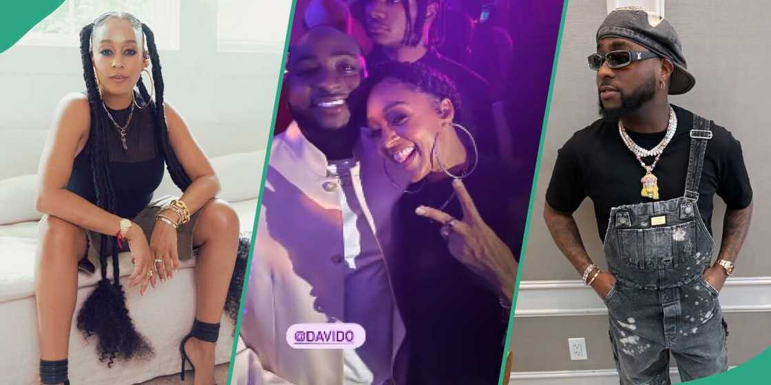 American actress Tia Mowry gushes over Davido