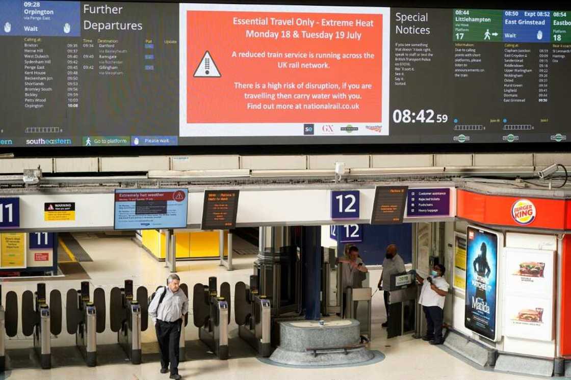 Rail passengers have been told to travel only if necessary Rail passengers have been told to travel only if necessary