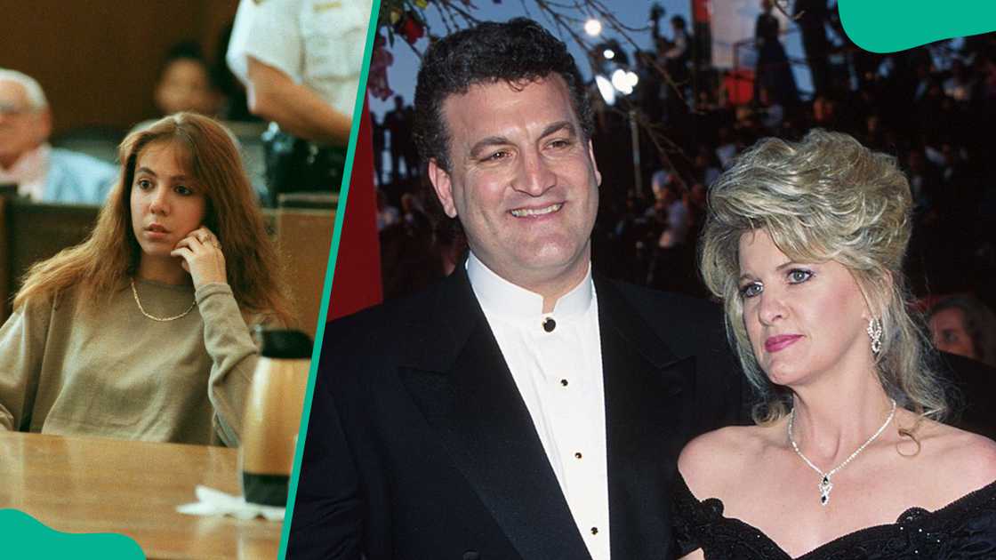 Amy Fisher in court while Joey and Mary Jo at the 1995 Oscars