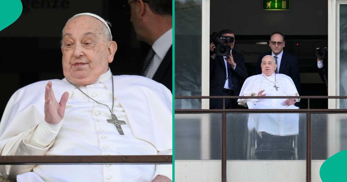 Vatican releases photos of Pope's first public appearance since hospitalisation Vatican releases photos of Pope's first public appearance since hospitalisation