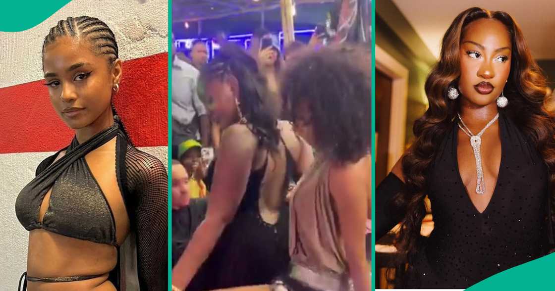 Tyla and Tems seeing dancing to Tyla's song in Lagos Tyla and Tems seeing dancing to Tyla's song in Lagos