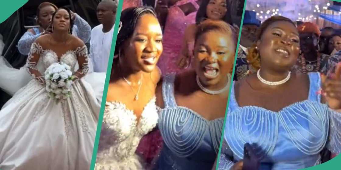 Nigerian dances with her friend who is her brother's bride Nigerian dances with her friend who is her brother's bride