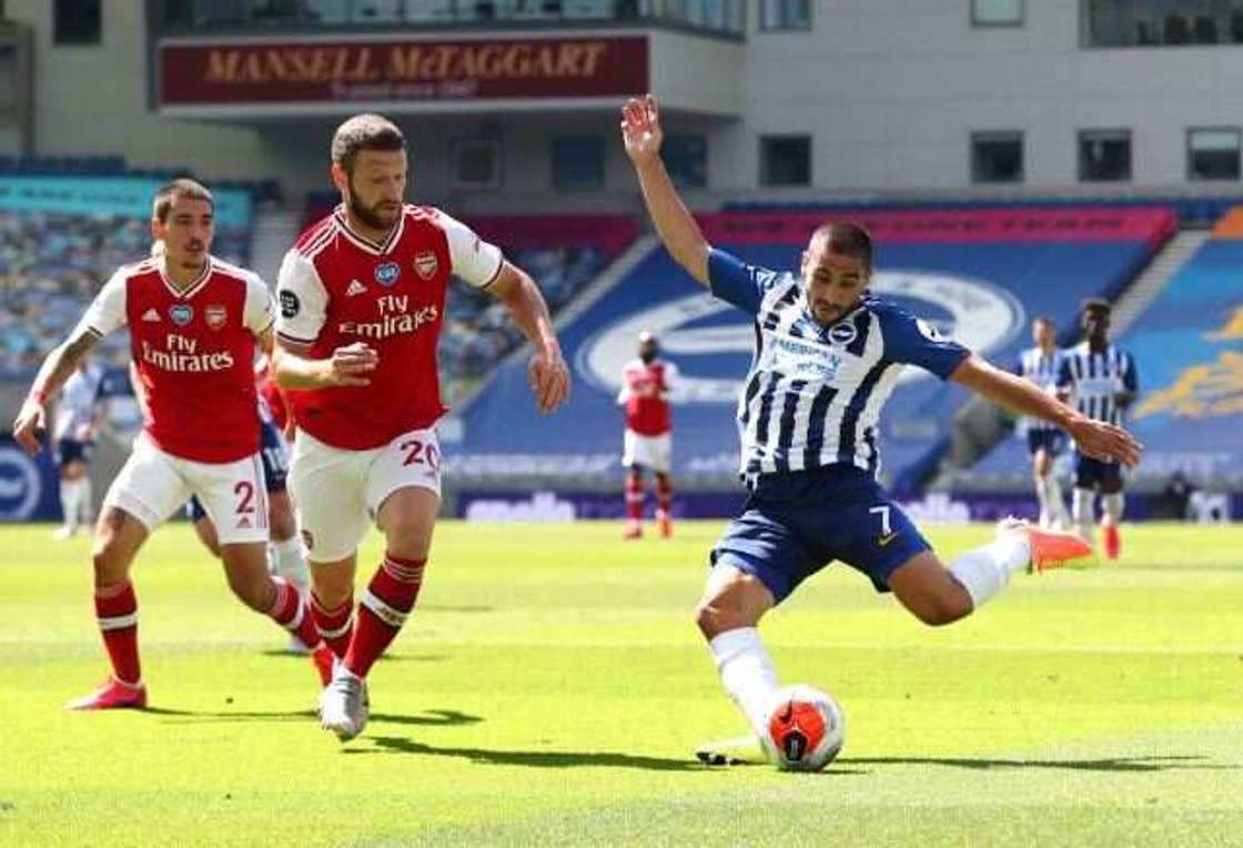 Neal Maupay tenders apology for causing Bernd Leno injury in Arsenal's 2-1 loss Neal Maupay tenders apology for causing Bernd Leno injury in Arsenal's 2-1 loss