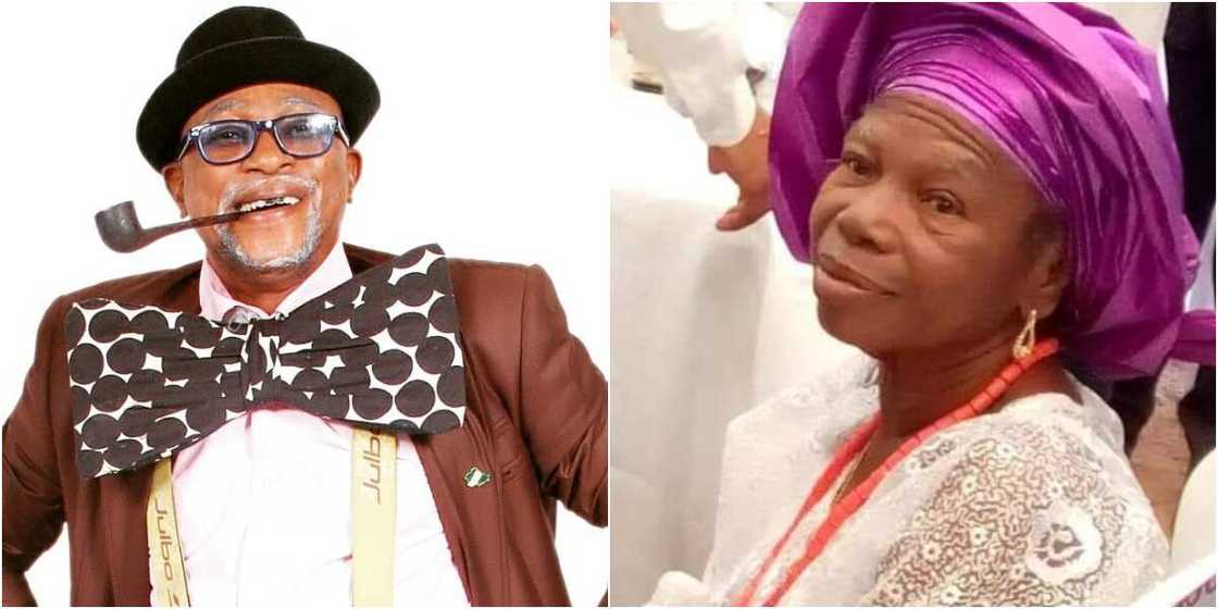 Late actor Baba Sala's wife Late actor Baba Sala's wife