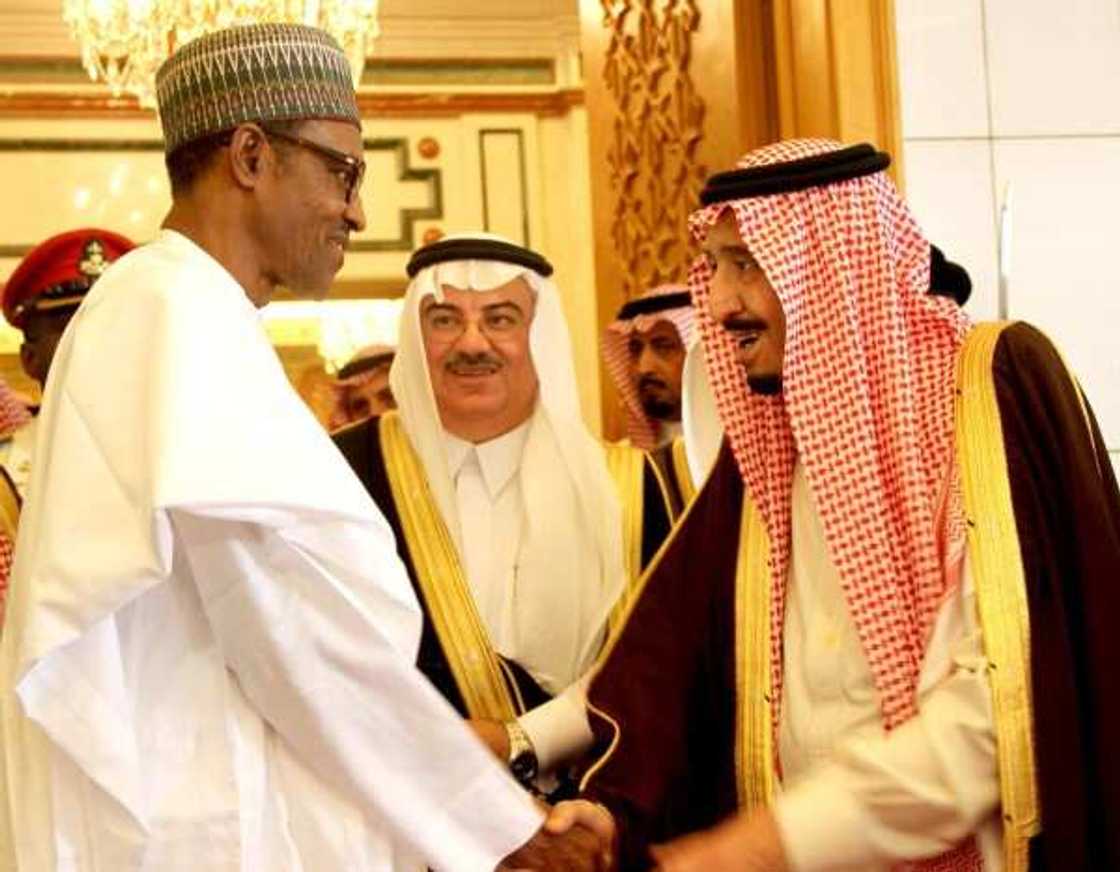Shugaba Buhari tare da Sarki Salman na kasar Saudiyya Shugaba Buhari tare da Sarki Salman na kasar Saudiyya