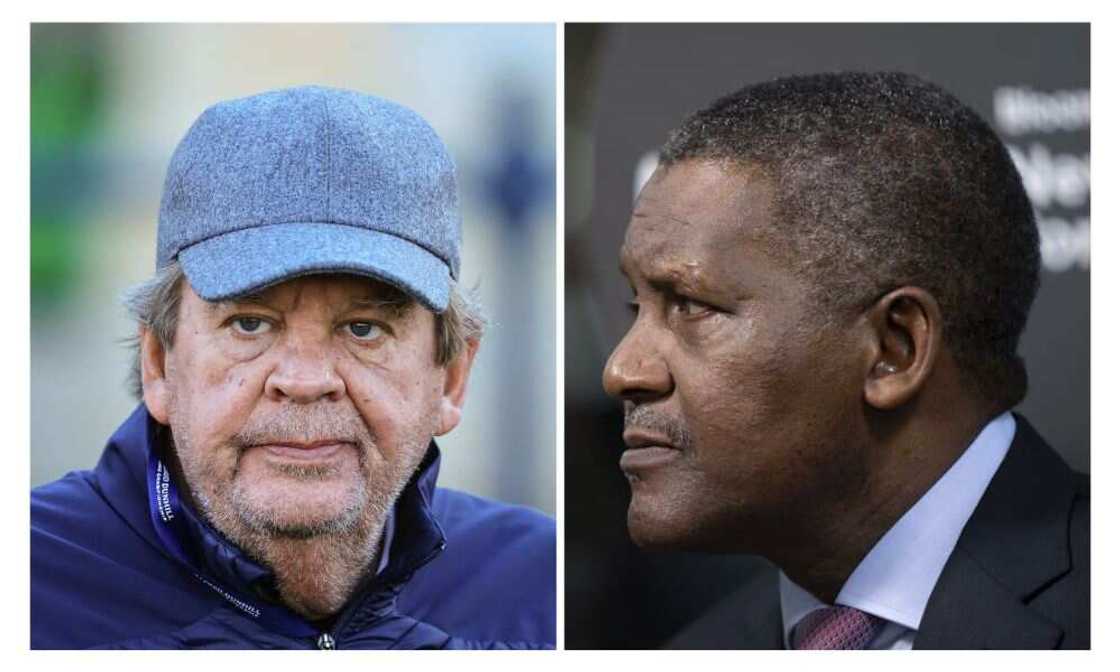 Aliko Dangote, Johann Rupert, Nigeria, South Africa Aliko Dangote, Johann Rupert, Nigeria, South Africa