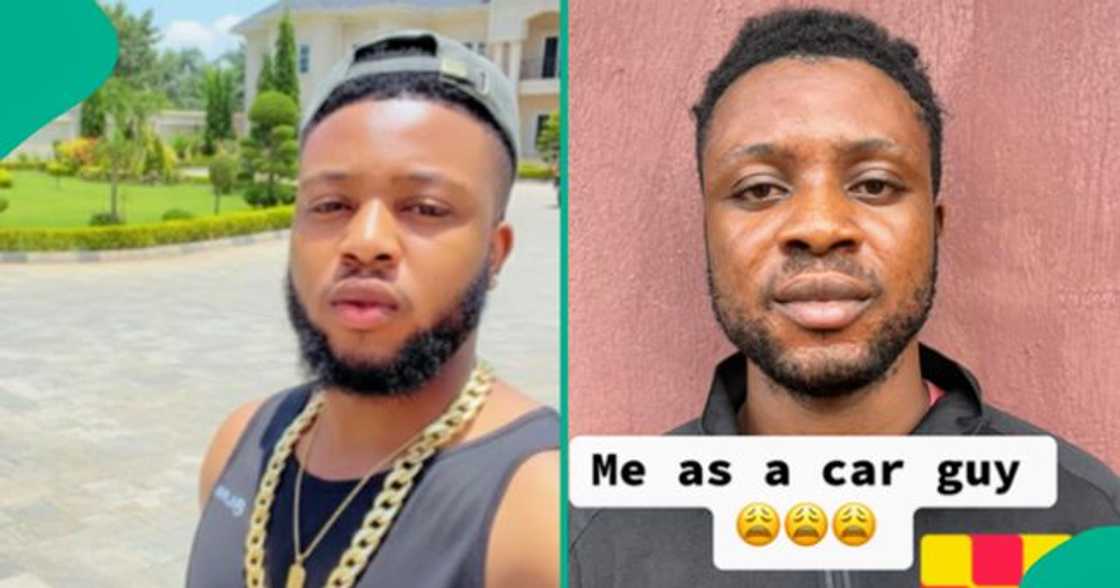 Man posts video showing how his looks changed after buying new ride.