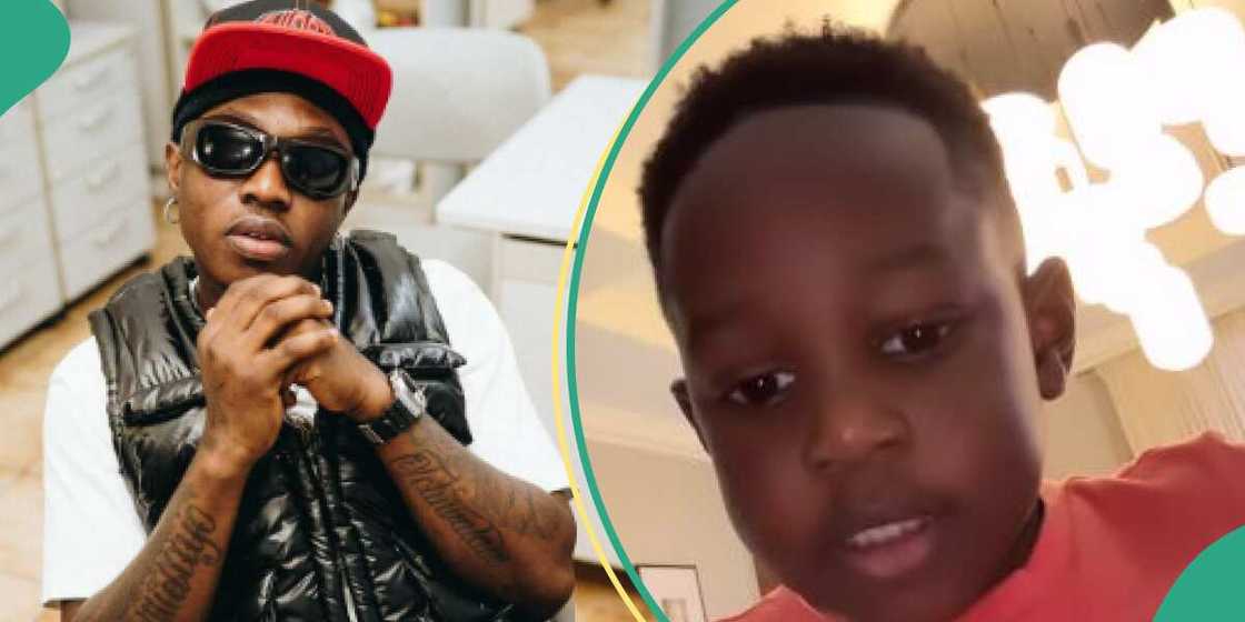Nigerian singer Zlatan and his son Nigerian singer Zlatan and his son