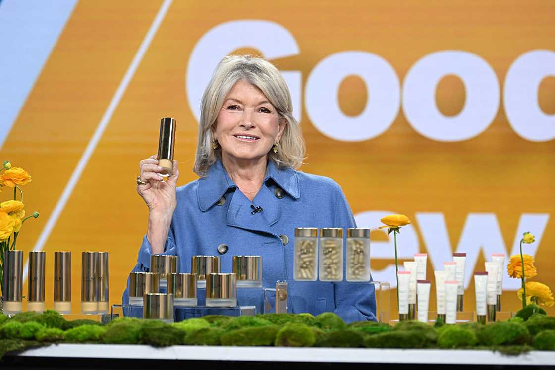 Martha Stewart is promoting her new skin and lip care line