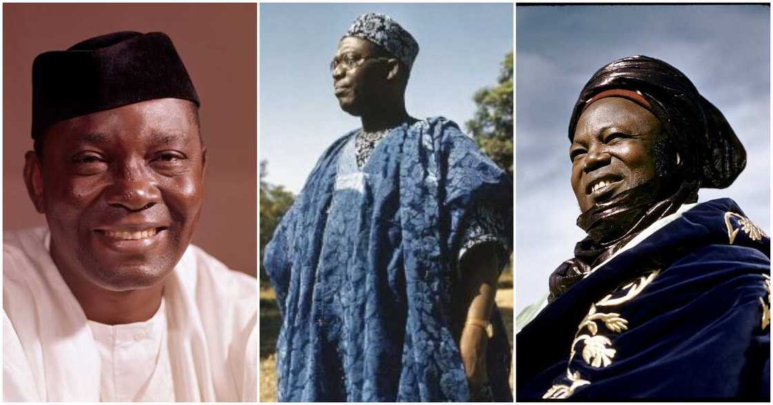 Nnamdi Azikiwe, Obafemi Awolowo, Ahmadu Bello, Nigeria at 62, Nigerian independence day Nnamdi Azikiwe, Obafemi Awolowo, Ahmadu Bello, Nigeria at 62, Nigerian independence day
