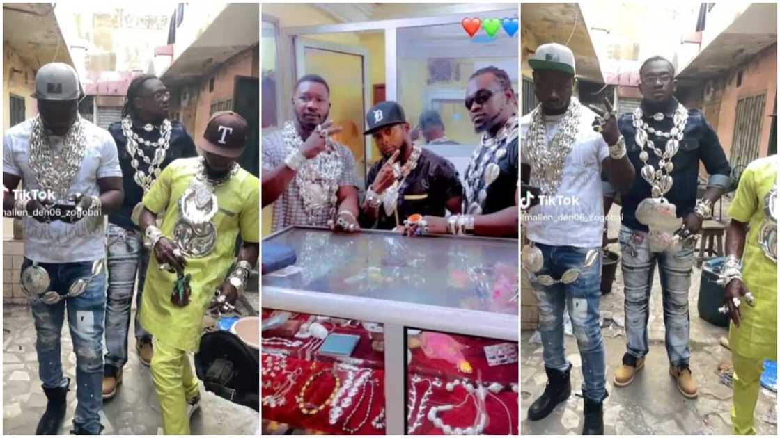 Men in big chains/the men walked with pride. Men in big chains/the men walked with pride.