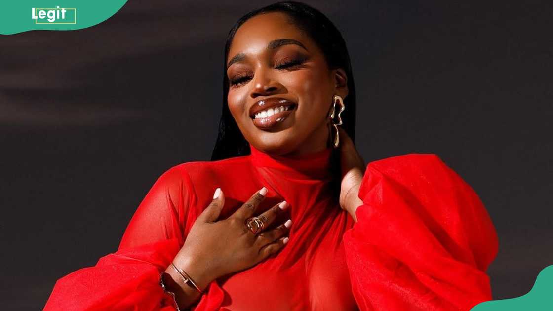 Sabrina BBNaija smiles during a photoshoot Sabrina BBNaija smiles during a photoshoot