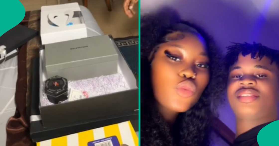 lady gives boyfriend expensive gifts