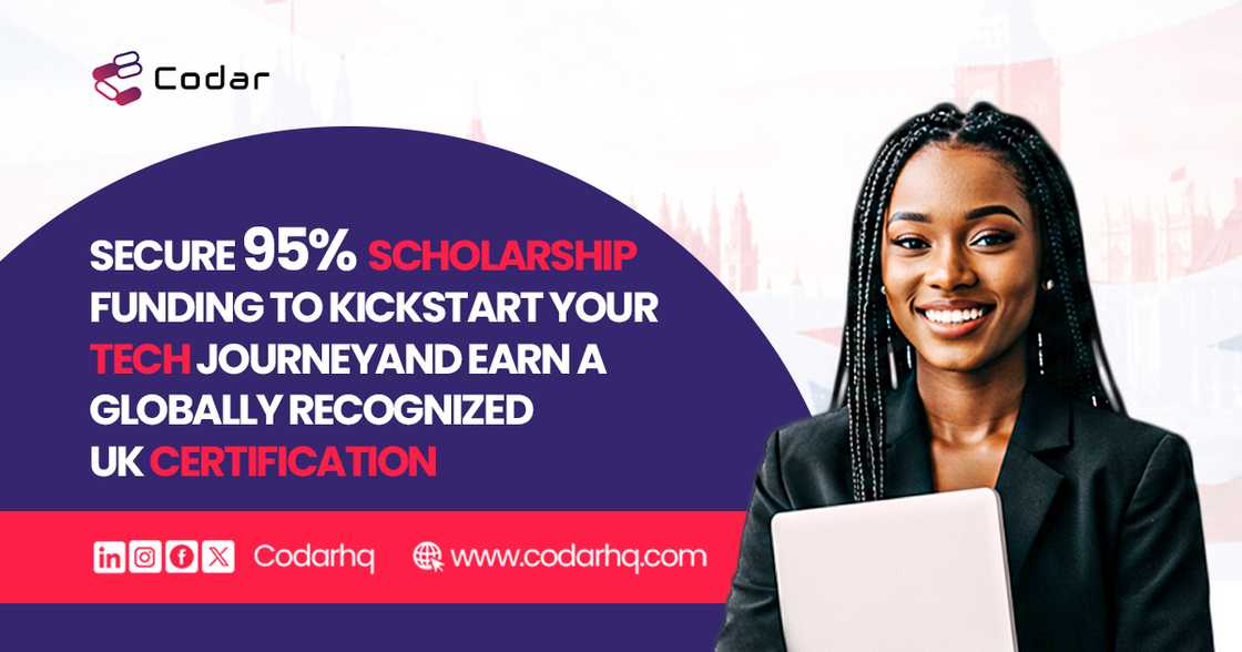 Codar offers up to 95% Scholarship on Tech Courses as it Opens Admissions for 2025 Codar offers up to 95% Scholarship on Tech Courses as it Opens Admissions for 2025