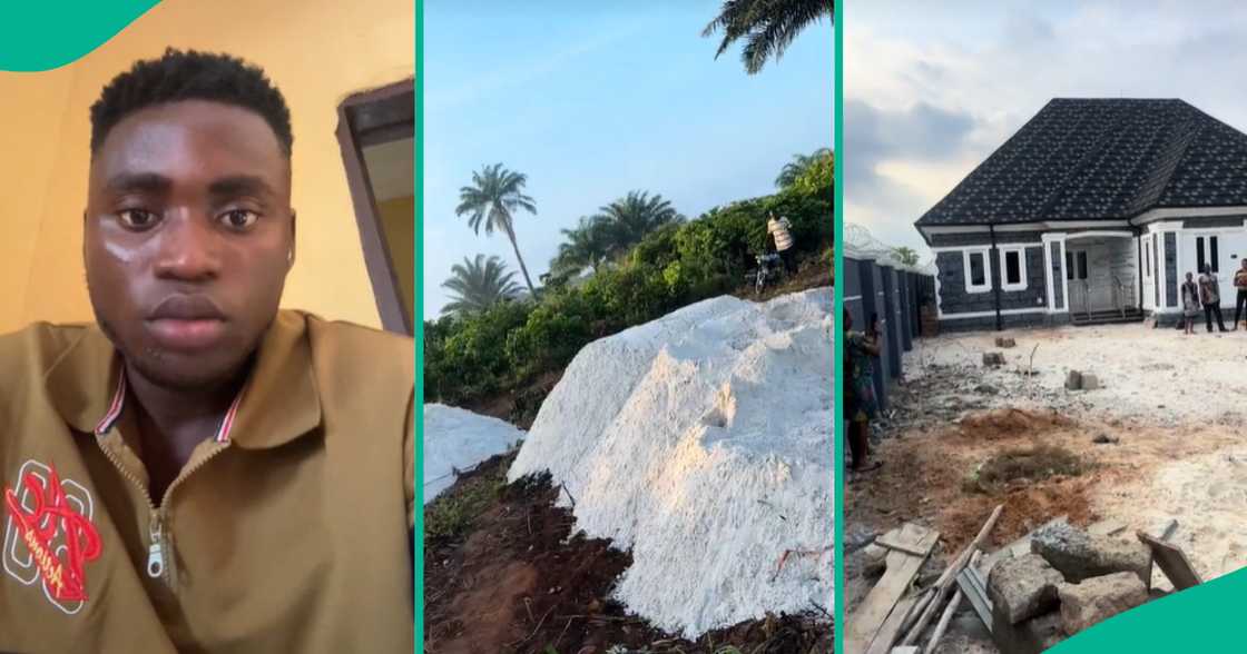 Building house with cement/Stone-coated roof. Building house with cement/Stone-coated roof.