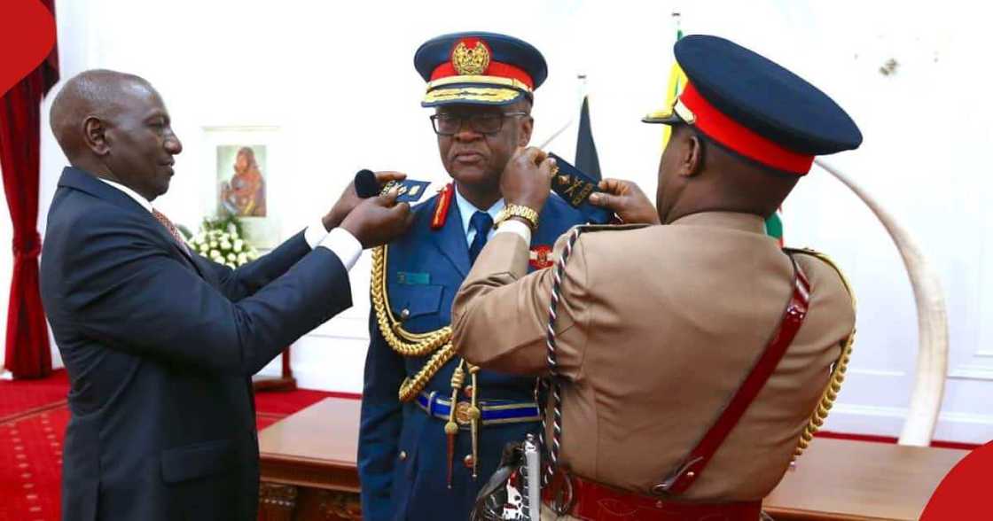 President William Ruto with CDF Francis Ogolla. President William Ruto with CDF Francis Ogolla.