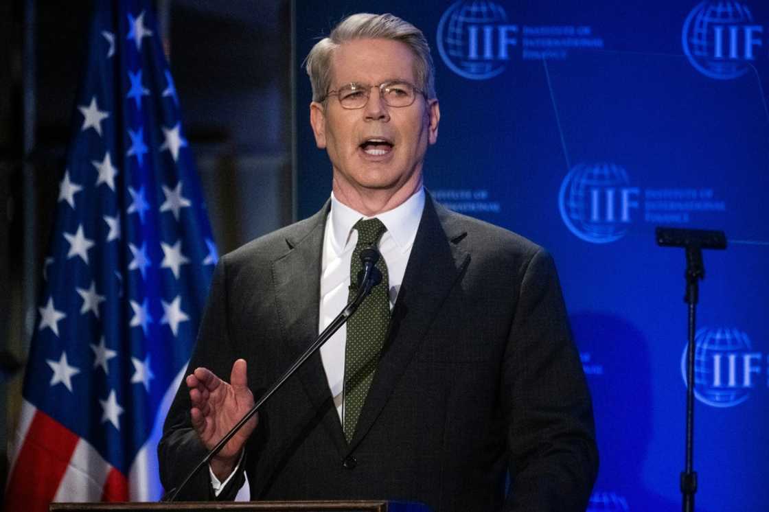 US Treasury Secretary Scott Bessent said he was not concerned at present about empty shelves due to Trump's tariffs US Treasury Secretary Scott Bessent said he was not concerned at present about empty shelves due to Trump's tariffs