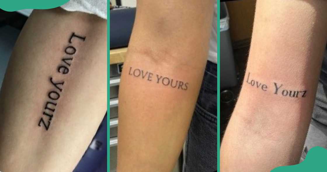 Love Yourz tattoos on the arms Love Yourz tattoos on the arms